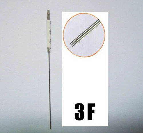 100pcs 3F disposable permanent makeup tattoo machine needle for eyebrow and lip image 4