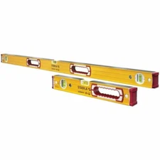 (1 set)-Stabila Aluminum Box Beam Carpenter Level Set 16" & 48" Lengths 37816