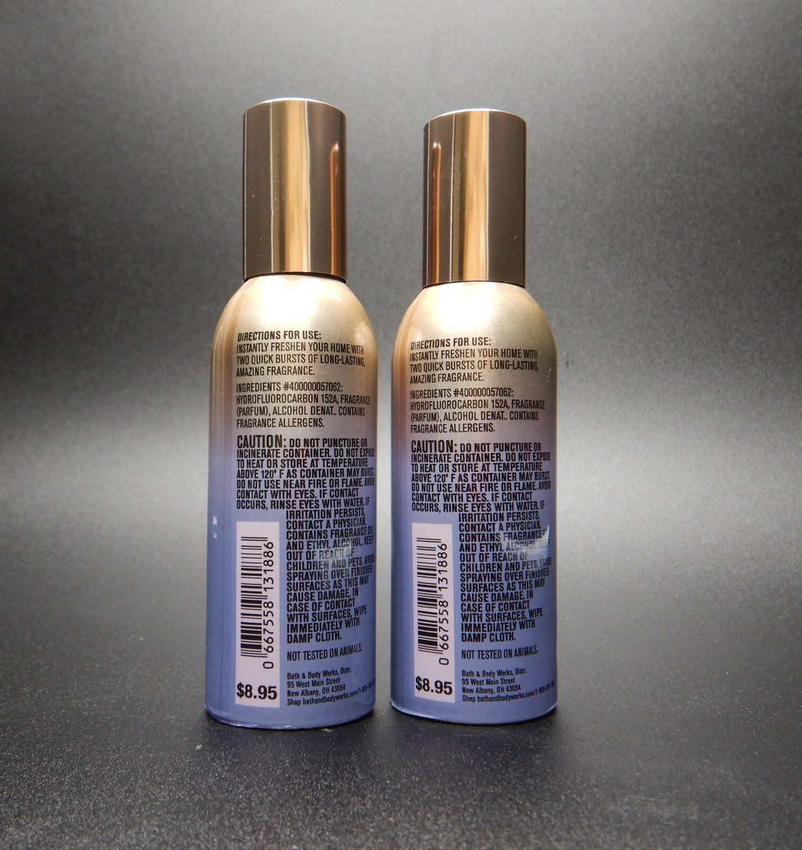 Bath & Body Works 1.5oz Home Spray Scent Laundry Day New - Set of