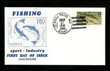 US FDC #2205//2209/2206 Descubrimientos 1986 Still Pond MD Fish Bacalao No Oficial
