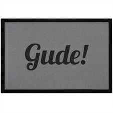 Fußmatte Gude! Guten Tag Hallo Tschüss Dialekt Hessen lustiger Willkommensgruß