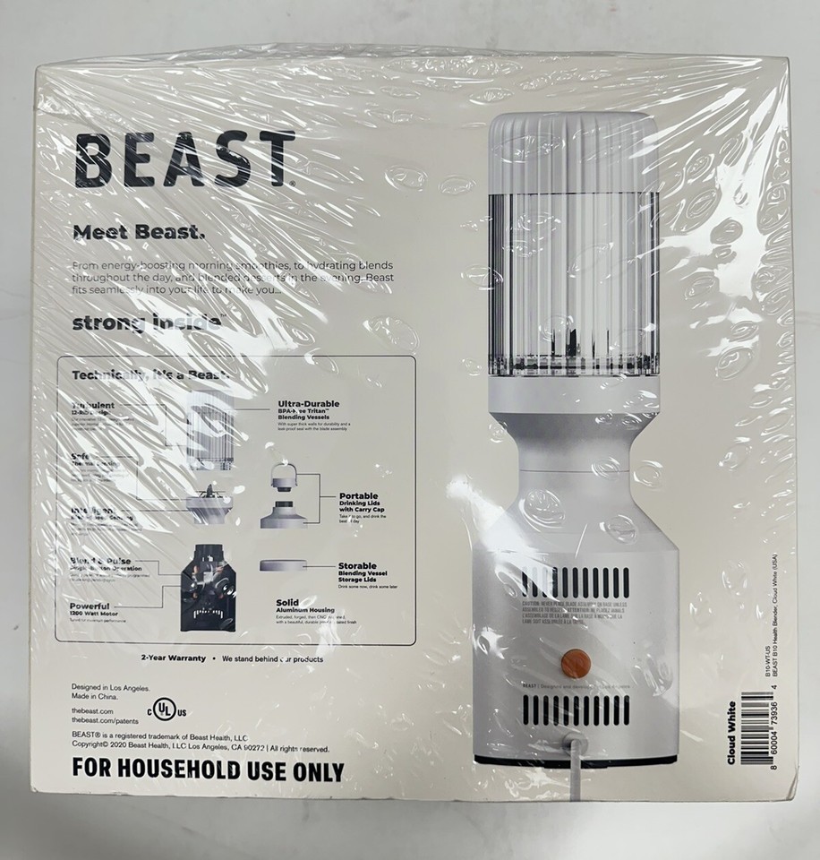 Beast Blender Smoothies and shakes 1000w Pebble Gray Brand new sealed