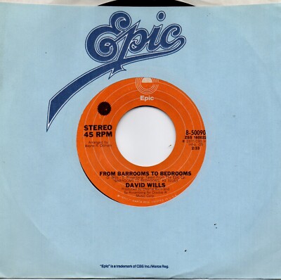 DAVID WILLS - FROM BARROOMS TO BEDROOMS / I'LL BE MORE THAN HAPPY TO SET YOU FRE