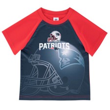 Camisa de rendimiento de los New England Patriots para bebé niño pequeño, casco de fútbol americano Gerber de la NFL