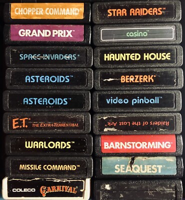 Atari 2600 Games - Carts Only - All Work! - Pick Which Game(s) You Want