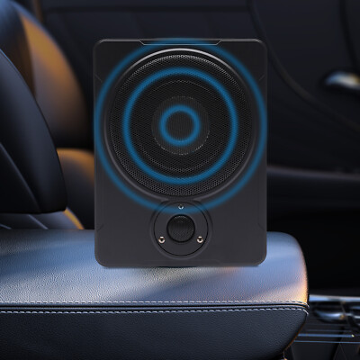8'' 600 Watt Auto Untersitz Subwoofer Kompakt Kfz Aktiv Bassbox Mit Kabel Set DE