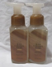 White Barn Bath  Body Works Gentle  Clean Hand Soap Set 2 ICED CARAMEL SWIRL