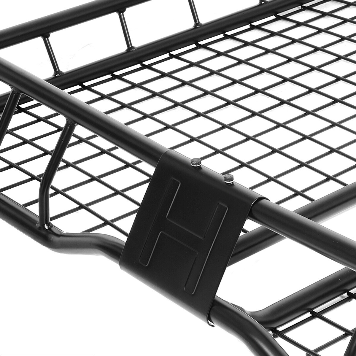 49"X 36" Mild Steel Roof Rack Cargo Luggage Carrier Basket with Wind