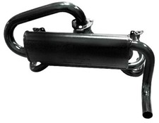 Empi 3369 Black Quiet Pack Muffler Exhaust System Vw Baja Dune Buggy