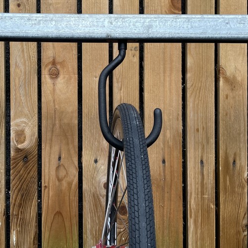 Sliding Bicycle Storage Rack Hooks - Heavy Duty Limit per Hook 2.8" Tyre - 35kg - Picture 5 of 10