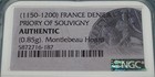 1150-1200 MEDIEVAL FRANCE Priory of Souvigny "SILVER DENIER" Certified by NGC  — photo 5