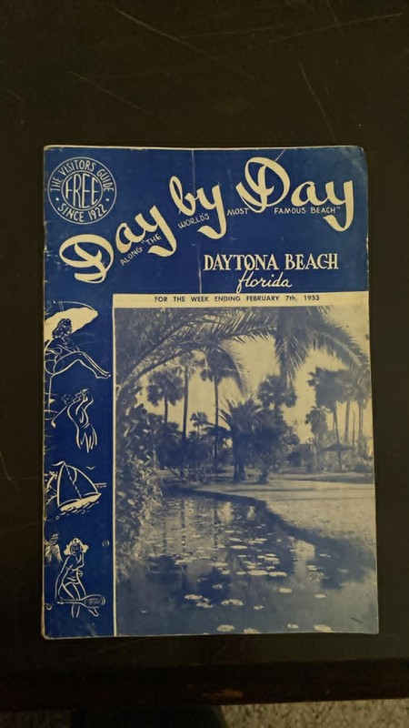 1953 Day by Day antique visitors guide Florida Daytona beach Geraldine Fitch