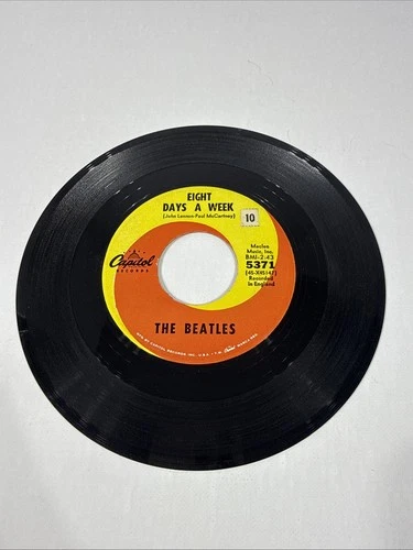 The Beatles 8 Days a Week Label 5371 45RPM Record