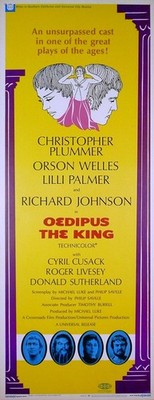 OEDIPUS THE KING 1967 Christopher Plummer Lilli Palmer US INSERT POSTER