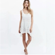 Intimately Free People Voile and Lace Trapeze Slip Mini Dress Size XS