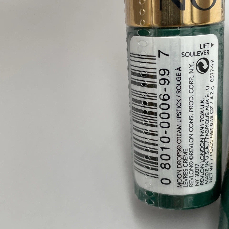 Revlon Creme Lipstick Lilac Champagne 590 Vintage Green Sealed discontinued - Image 2 of 3