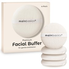 Exfoliating Face Scrubber Pads - 4-Pack Cleansing Buffing Sponges