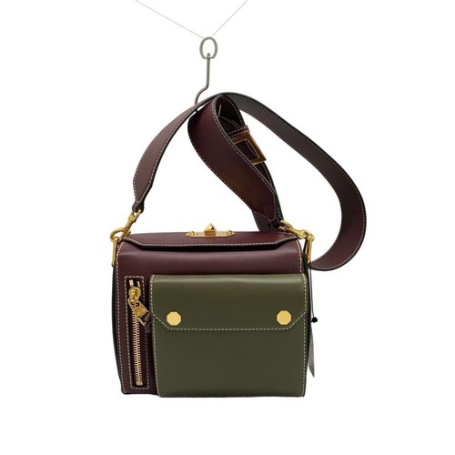 Alexander McQueen Shoulder Bag Leather Brown Plain Pre-owned From Japan