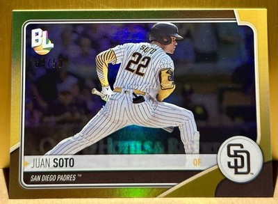 Juan Soto 2023 Topps Big League Wrapper Redemption Gold Foil #WR-9 /50 Padres