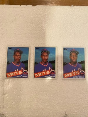 1985 Topps Dwight Gooden Rookie Card Lot (3) #620 Mets RC Dr K 