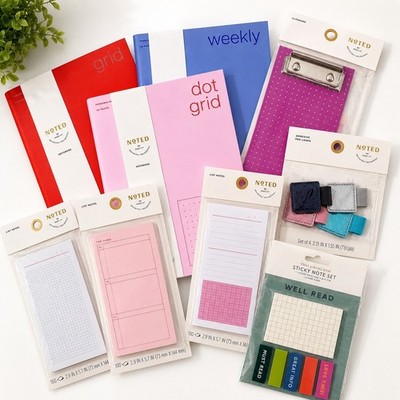 Noted by Post-it Stationery Bundle Journals Notes Clipboard Pen Loops NWT