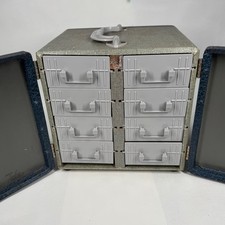 Vintage Zephyr 35mm film Slide Carrying Case w/ trays 640 slide capacity