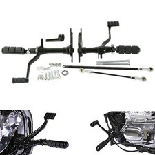 Black Forward Controls Linkage Set for Harley-Davidson XL 883 Sportster 91-03