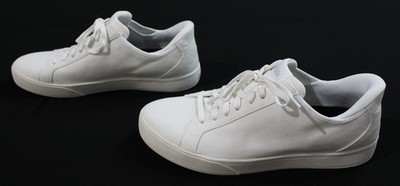Kizik Men's Irvine Low Top Canvas Sneakers CD4 Ivory White Size US:9.5