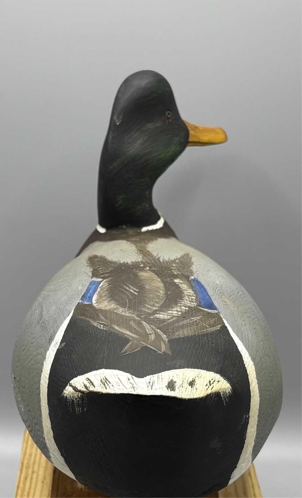 SIGNED TOM HUMBERSTONE (UPSTATE NY) TURNED HEAD MALLARD DRAKE - EXC COND