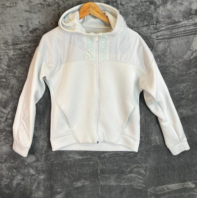 Under Armour Damen Hoodie mit durchgehendem Reißverschluss weiß Small   Marks Thread Pulls   UA Logo
