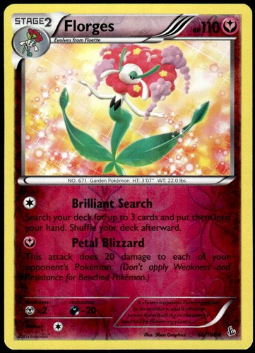 Florges 66/106 Rare Flashfire Reverse Holo LP