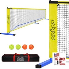 Pickleball Net for Driveway with 22FT Regulation Size Pickleball Net, 4 Blue