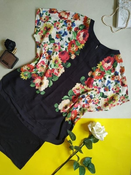 Women Laura Ashley Shirt Multicolor Polyester 38 /