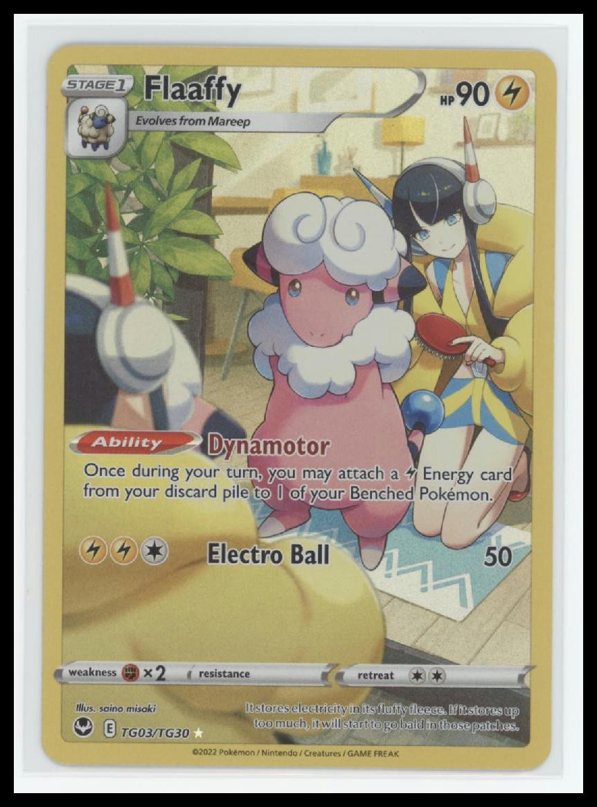 Flaaffy SWSH12: Silver Tempest Trainer Gallery TG03/TG30 Rare Holo Pokemon Card