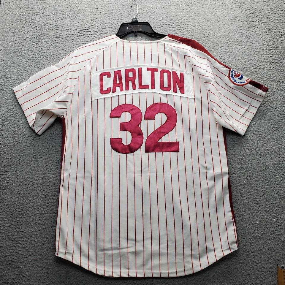 MLB Philadelphia Phillies Steve Carlton #32 Mitchell & Ness Jersey Mens L Multi - Image 2 of 4