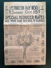 Vintage Broadsheet Promotional Flyer Petroleu...
