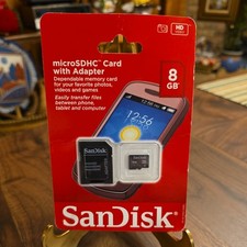 SanDisk microSDHC 8GB Class 4 - MicroSDHC Card - Retail - SDSDQR-008G-A46AC