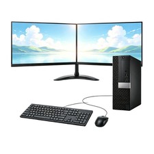 Dell OptiPlex 7050 SFF Intel i7 up to 32GB RAM 1TB SSD WiFi Win11 24'' Monitor