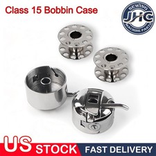 Front Loading Class 15 Bobbin Case w/ Bobbin For Brother Janome Kenmore Singer