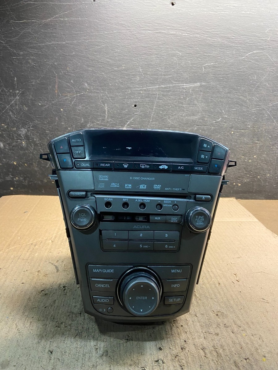 2007 to 2009 Acura Mdx Radio Stereo 6 CD Player Climate Control
