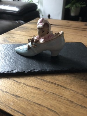Beswick Beatrix Potter Die alte Frau, die in einem Schuh lebte   Vintage Figur 