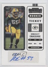 2022 Panini Contenders Rookie Ticket Kingsley Enagbare #237 Auto 0su2