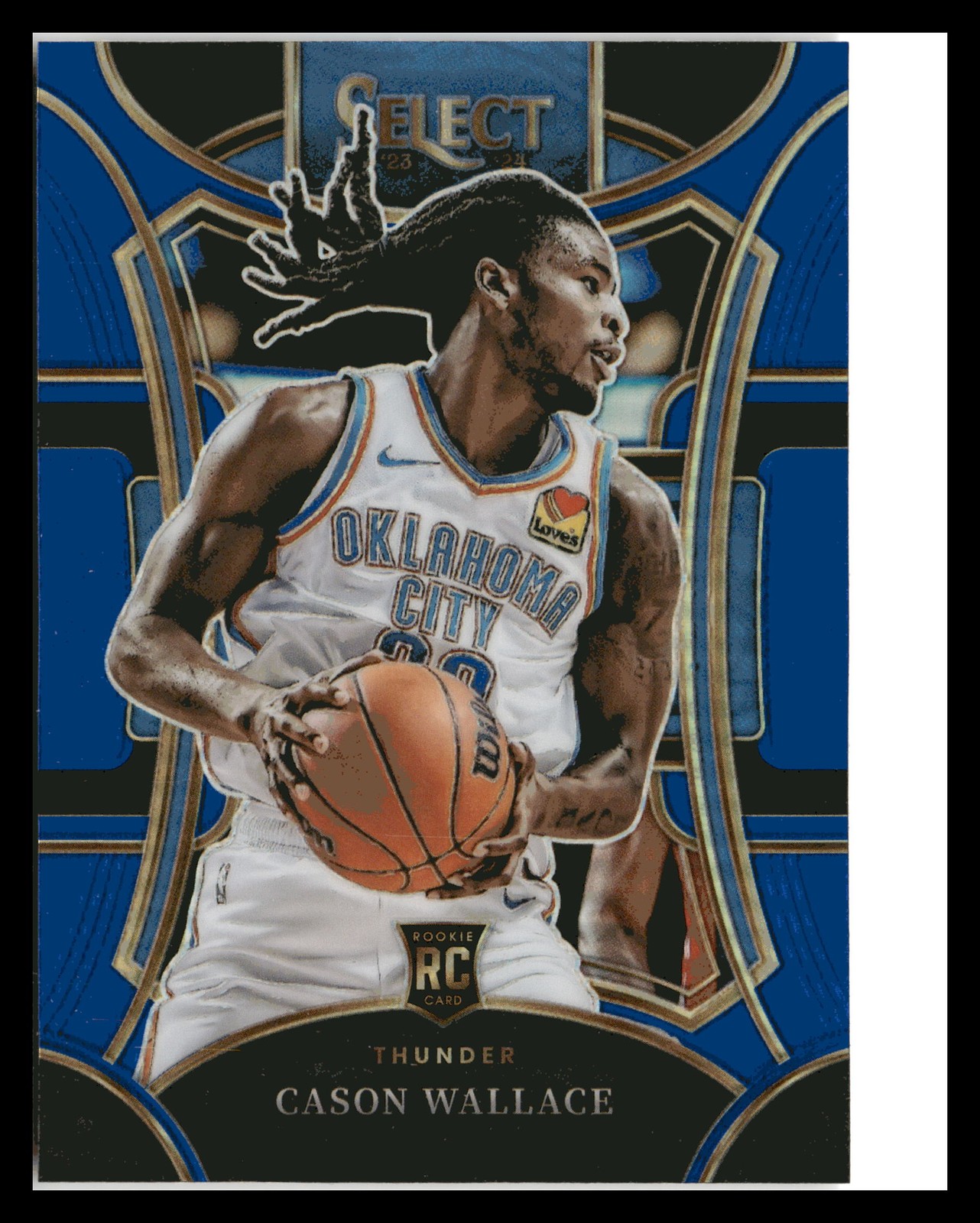 2023-24 Panini Select #321 Cason Wallace Blue Prizms