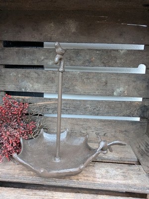   Vogeltränke Gusseisen Futterstelle Vogelbad Tränke Vogelfutter Clayre&Eef  