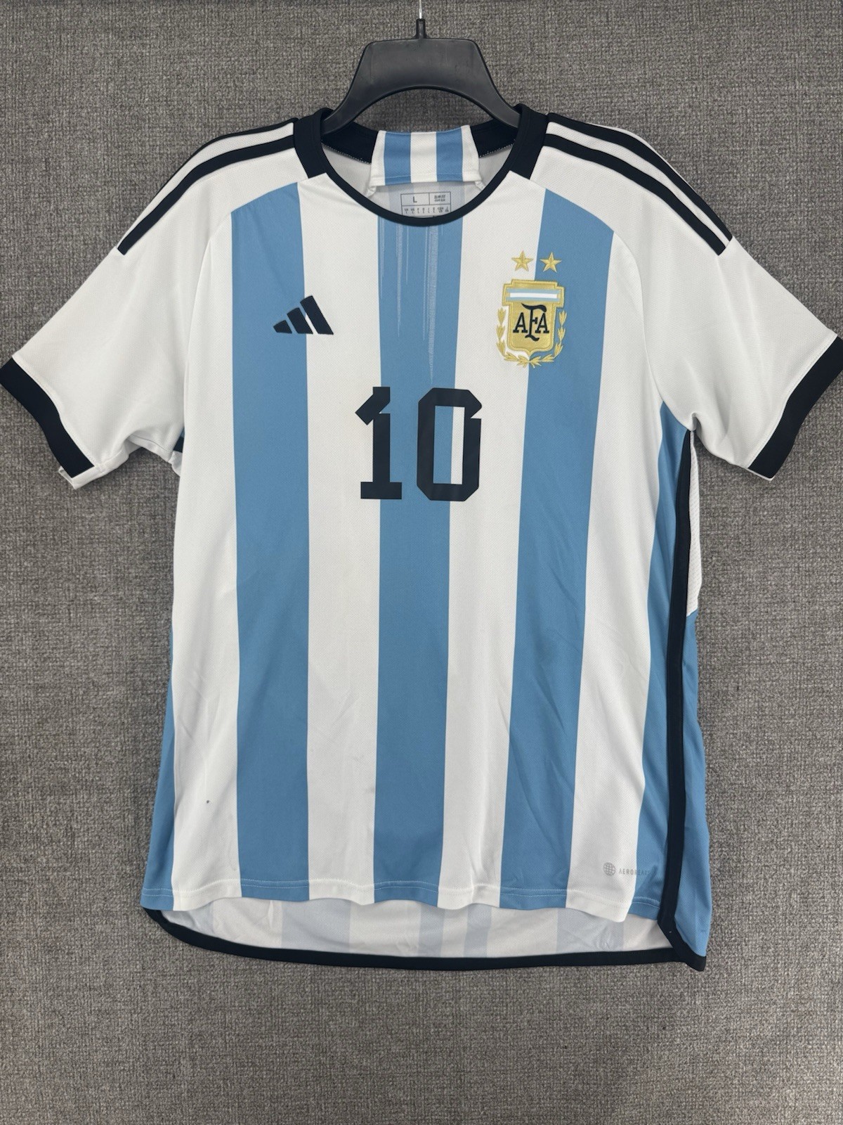 Adidas Argentina Leonel Messi Men's Jersey, Large - Issues/tears