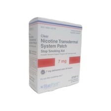 Bluepoint Labratories 7mg Clear Nicotine Transdermal System Patch Step 3  14ct 