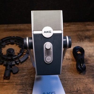 AKG Lyra Microphone 192 kHz for Podcast Studio Music Video: C44USB w/ Shockmount