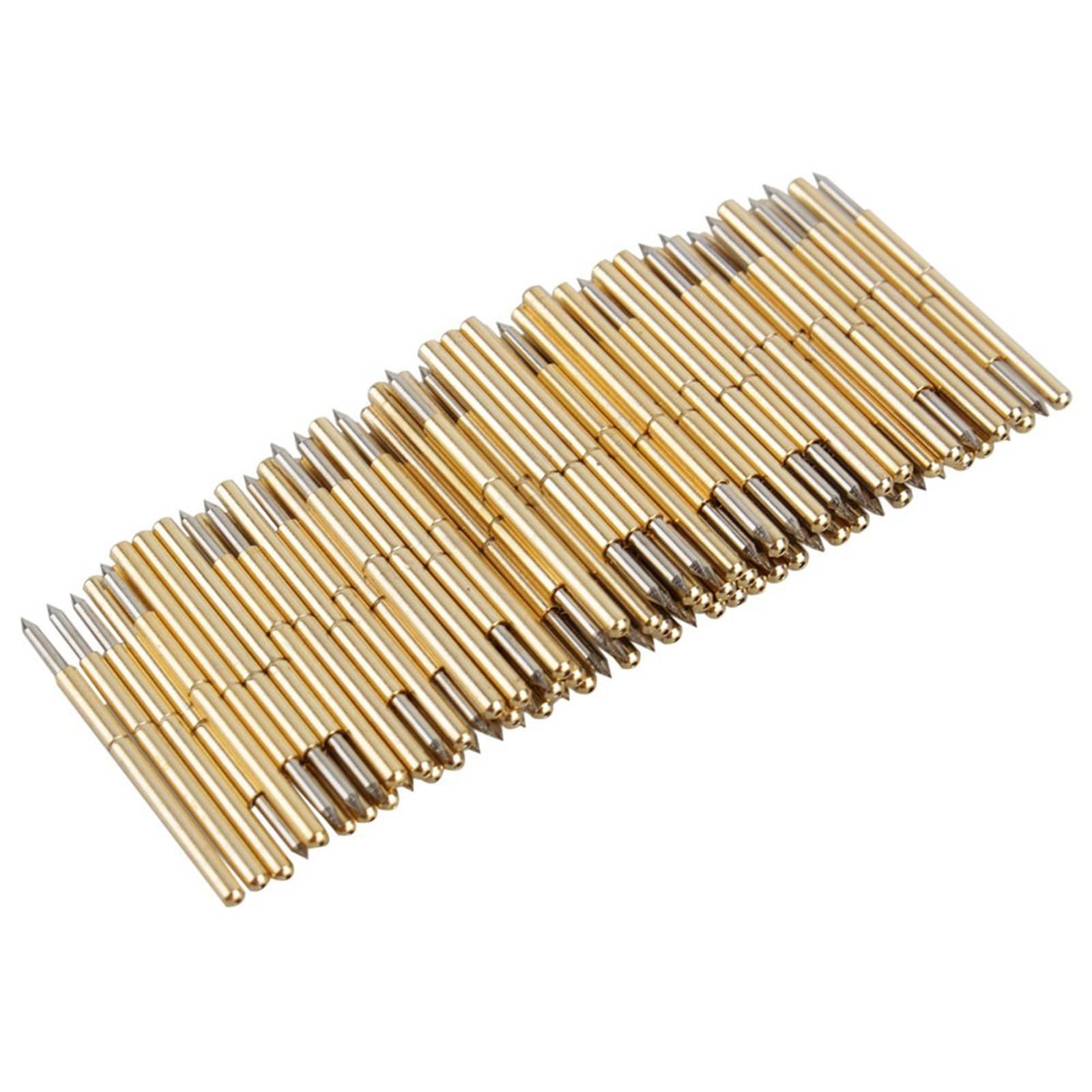 P75B1 Pogo Pin Connector 3A Gold Test Kit 1.02 mm Spring Thimble 100 PCS