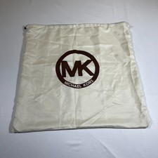 Michael Kors Large Handbag Dust Bag Cover White Satin Drawstring 21x21