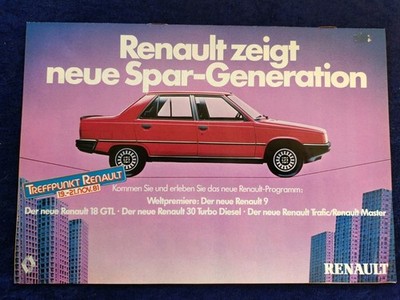 Renault 9 30 Turbo Diesel 18 Diesel GTL  Turbo 4 5 Alpine 310 V6  Prospekt 1981